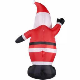 Fraser Hill Farm 12 ft. Traditional Santa Christmas Inflatable, Pre-lit Outdoor Holiday Decoration thumbnail 5
