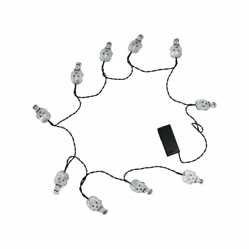 Northlight LED Halloween String Lights Set - Skull, Spider, and Jack-o-Lantern Novelty Lights (90 Count)