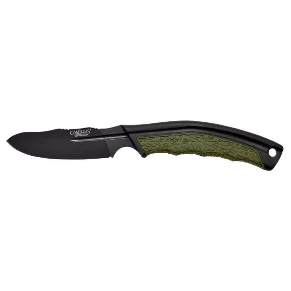 Camillus BT-8.5 Carbonitride Titanium AUS-8 Steel Fixed Blade Hunting Knife with Sheath
