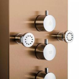 AKDY 65 in. 8-Jet Bronze Stainless Steel Shower Panel System with Rainfall Waterfall and Handheld Wand thumbnail 8