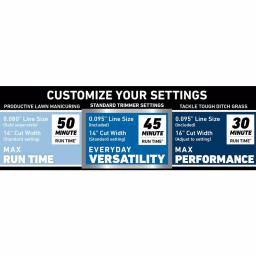 Toro 60V Max Flex-Force Brushless Cordless String Trimmer, 14-16 in. Cutting Width (Tool Only) thumbnail 11