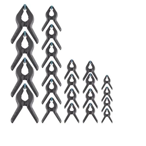 Anvil 22-Piece Spring Clamp Set, Fiberglass Reinforced Nylon with Vinyl Tips
