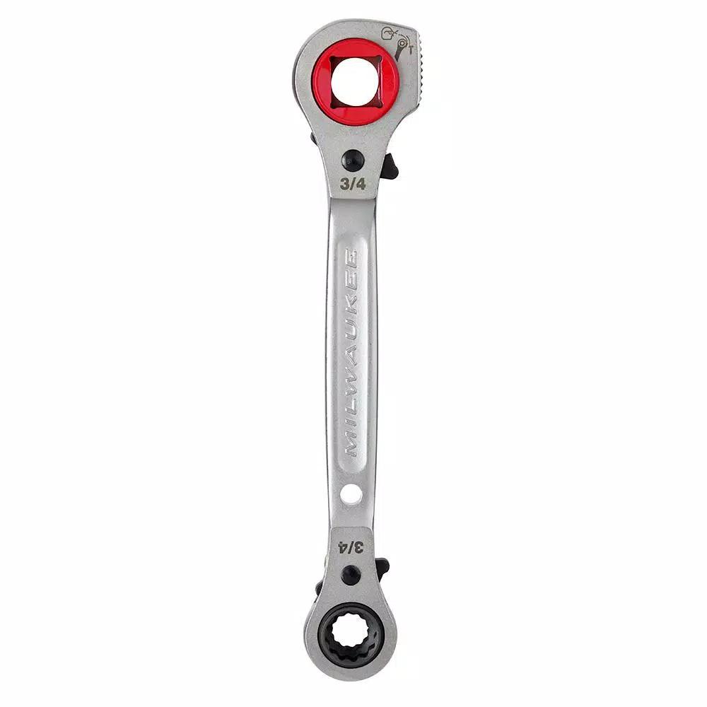 Milwaukee Lineman's 5-in-1 Ratcheting Wrench with Milled Strike Face