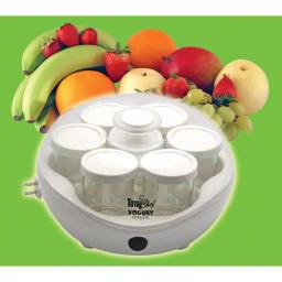 Total Chef 42 oz. Yogurt Maker with 7 Glass Containers, White thumbnail 3