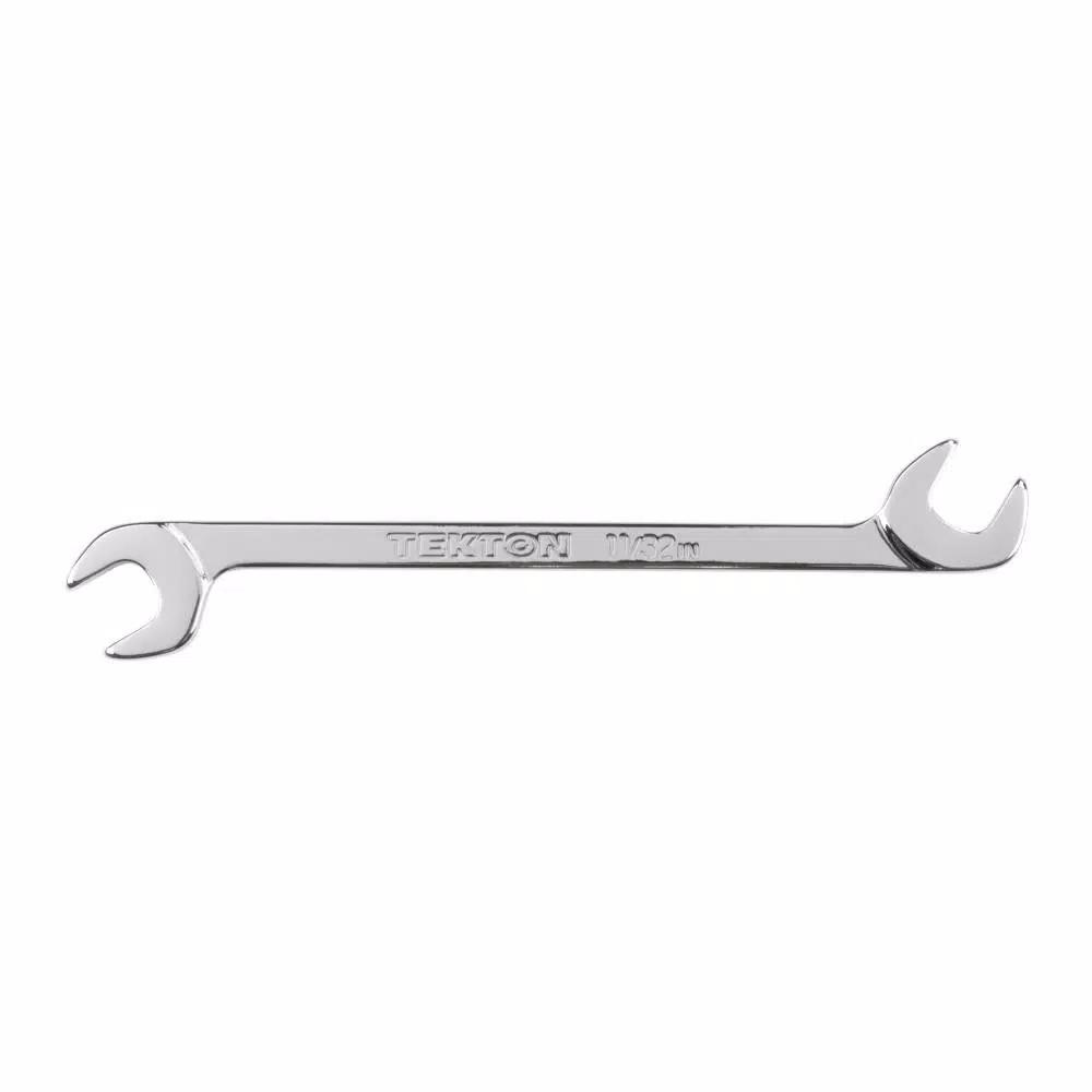 TEKTON 11/32 in. Angle Head Open End Wrench, 60° Offset