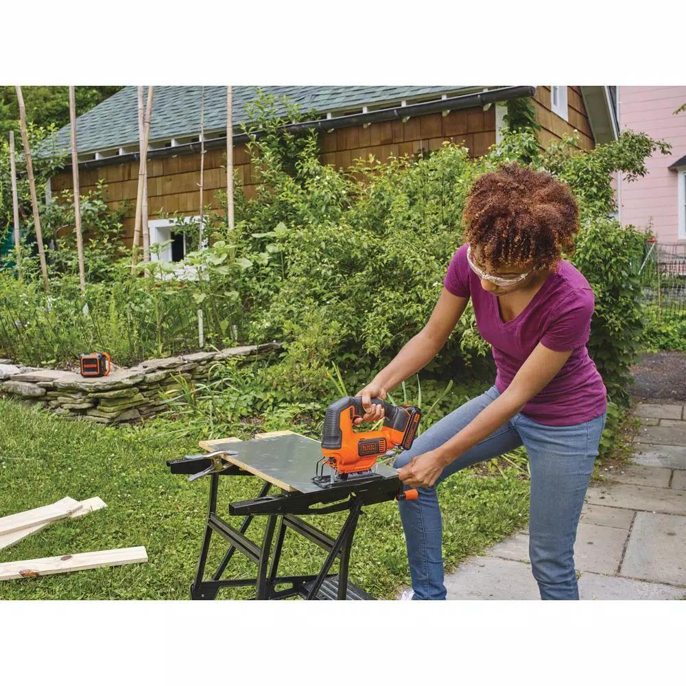 BLACK+DECKER 20V MAX Cordless Jigsaw Kit with 1.5 Ah Lithium-Ion Battery and Charger