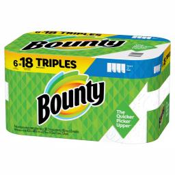 Bounty Select-A-Size White Paper Towels, 6 Triple Rolls thumbnail 3