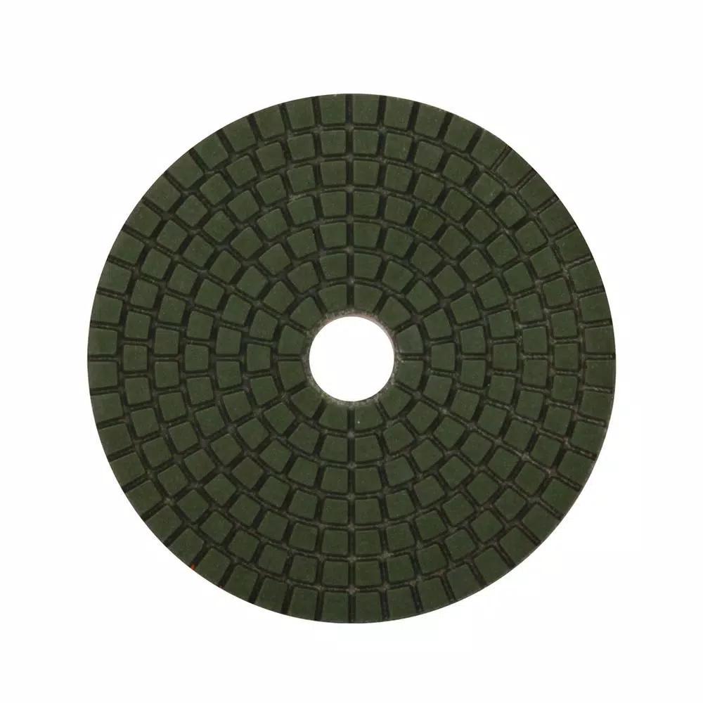 Rubi 4 in. 200 Grit Resin Wet Polishing Pad for Engineered Stone, Marble, and Granite