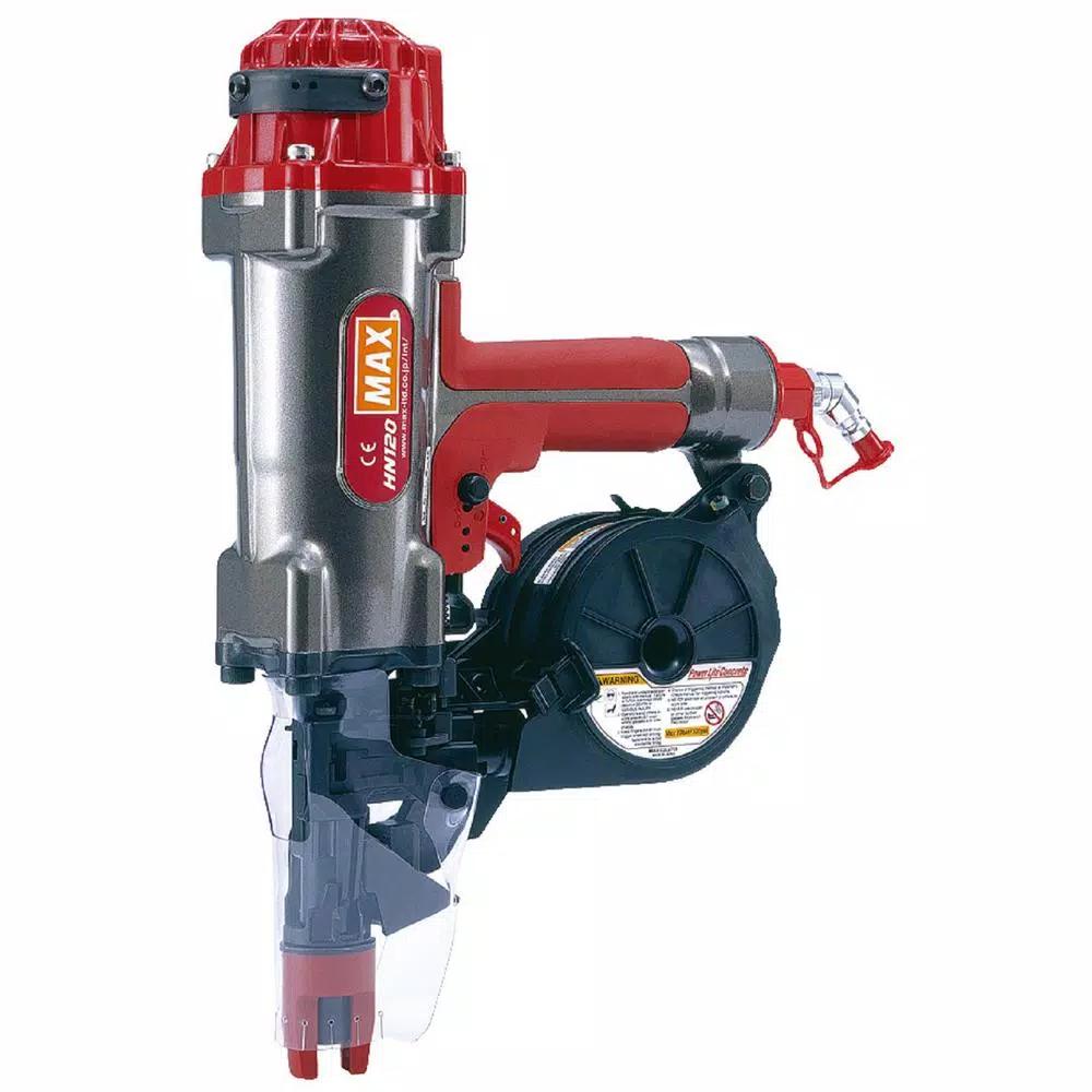 Max USA Corp MAX HN120 High Pressure Pneumatic Concrete and Steel Pinner Nail Gun Kit