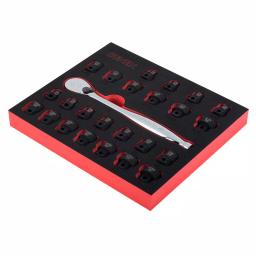 SUNEX TOOLS 3/8 in. Drive Low Profile SAE and Metric Impact Socket Set with 80-Tooth Chrome Ratchet thumbnail 1