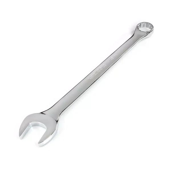 TEKTON 46 mm Combination Wrench, 12-Point Box End, Chrome Vanadium Steel