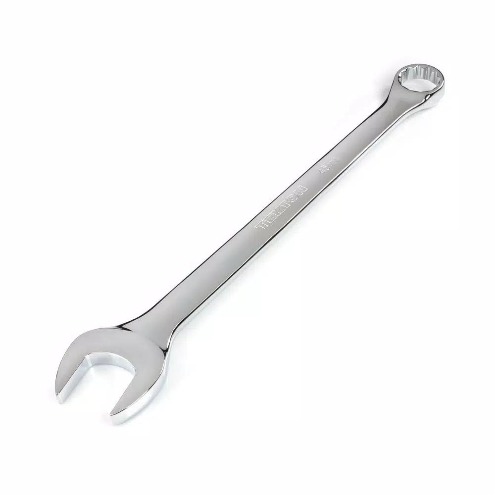 TEKTON 46 mm Combination Wrench, 12-Point Box End, Chrome Vanadium Steel