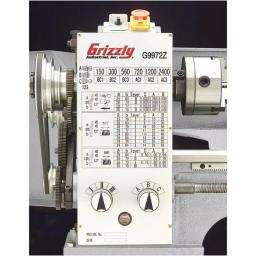 Grizzly Industrial 11 in. x 26 in. Bench Lathe with Gearbox, 1 HP Motor thumbnail 2