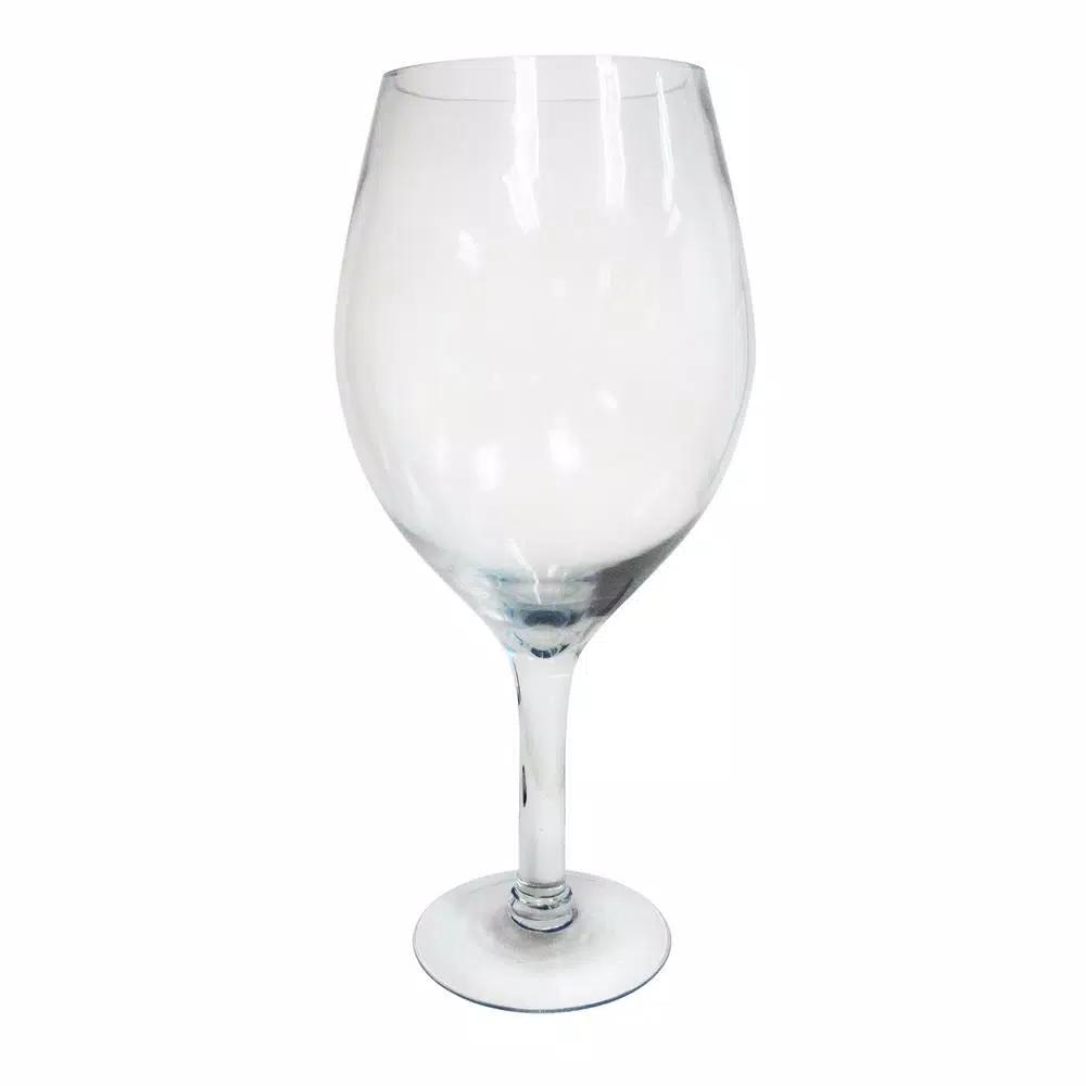 Epicureanist Large Decorative Wine Glass - 20 in. Oversized Clear Glass Display & Punch Bowl