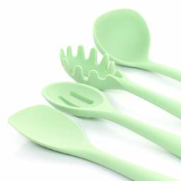 MegaChef 12-Piece Mint Green Silicone Kitchen Utensil Set thumbnail 5