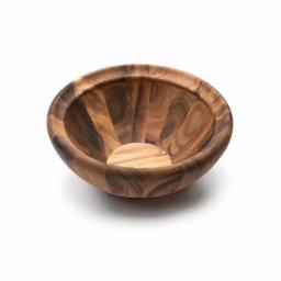 Ironwood Gourmet Large Salinas Acacia Wood Salad Bowl, 12-inch Round Serving Bowl thumbnail 2