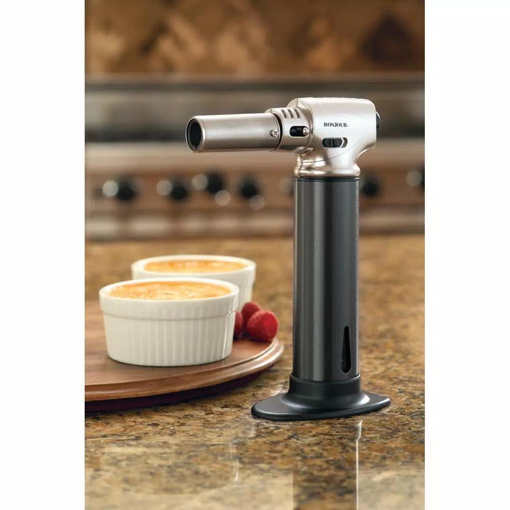 BonJour Professional Aluminum Culinary Chef's Torch for Creme Brulee and Pastry