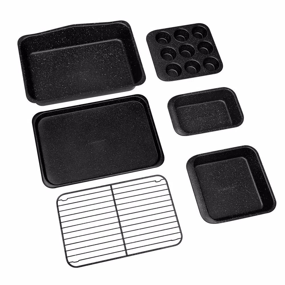 GRANITESTONE Stack Master 6-Piece Mineral and Diamond Infused Non-Stick Stackable Bakeware Set