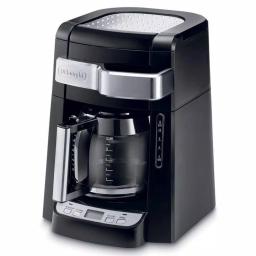 DeLonghi De'Longhi 12-Cup Drip Coffee Maker with Glass Carafe, Front Access Design, and Programmable Timer - Black thumbnail 1