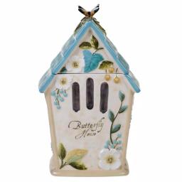 Certified International Nature Garden 3-D Butterfly Birdhouse Cookie Jar, 88 oz. thumbnail 2