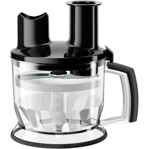 Braun 6-Cup Food Processor Attachment for MultiQuick Hand Blenders, Black