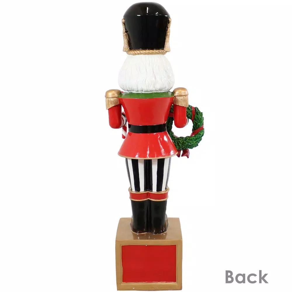 Sunnydaze Decor 48 in. Karl Nutcracker Christmas Statue - Indoor/Outdoor Resin Sculpture