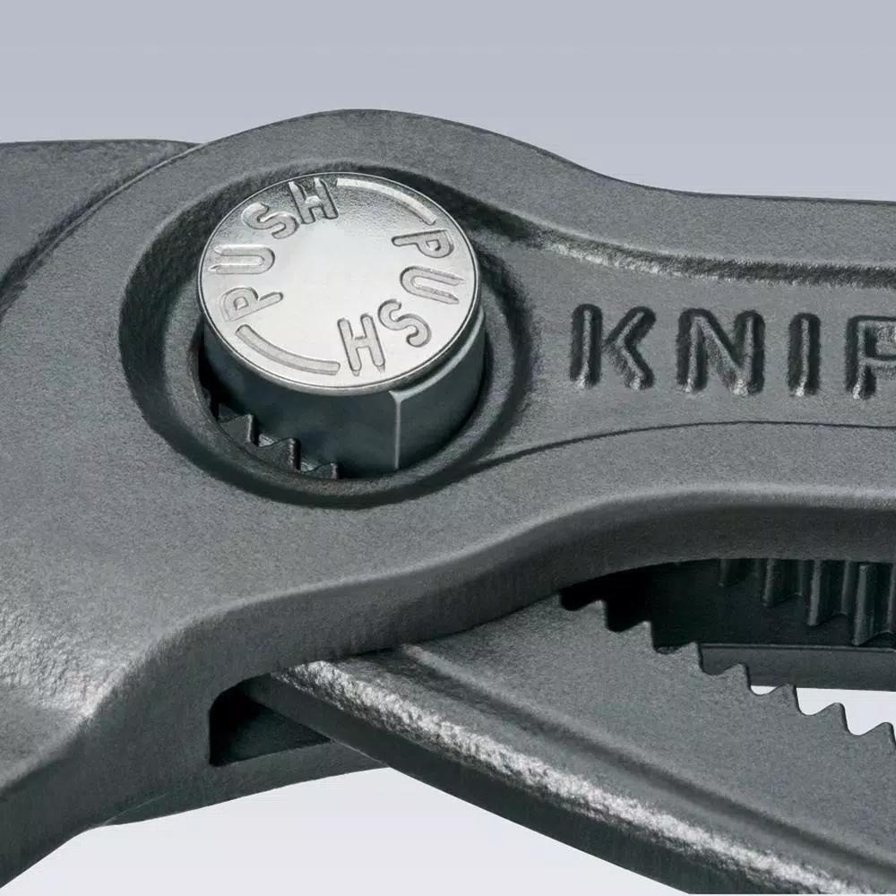 KNIPEX Cobra Series 10 in. Box Slip Joint Pliers with Pinch Guard and Push Button Adjustment