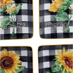 Certified International Sunflower Fields 96 oz. Multicolored Earthenware Pitcher thumbnail 2