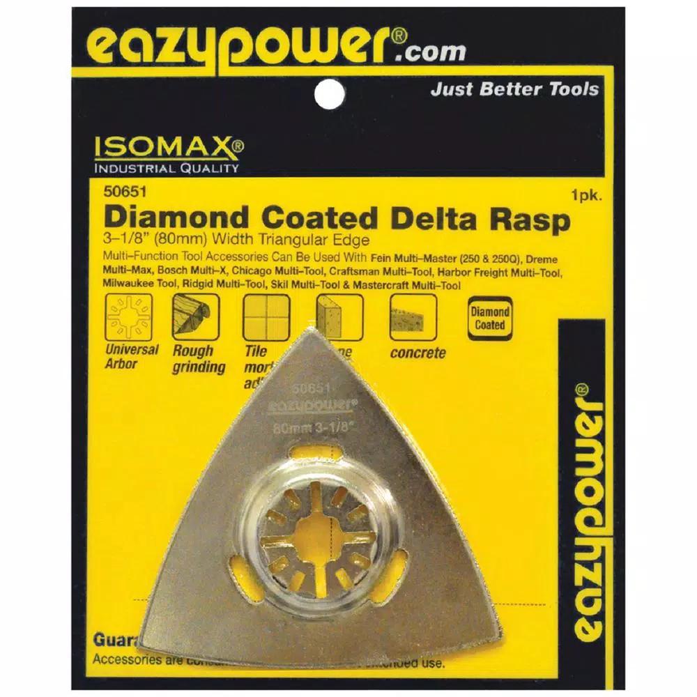 Eazypower 80 mm Diamond Coated Delta Rasp for Oscillating Multi-Tools