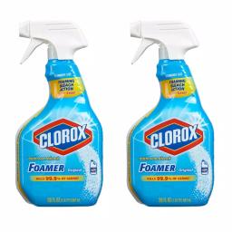 Clorox Bleach Foamer Bathroom Spray Cleaner, Original, 30 oz. (2-Pack) thumbnail 1