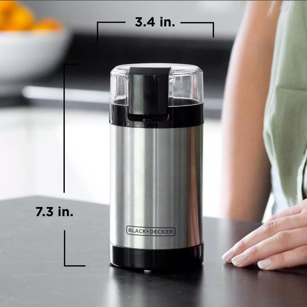 Black+Decker 4 oz. Silver Electric Blade Coffee Grinder