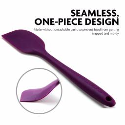 Ovente Premium Silicone Spatula with Stainless Steel Core, Heat-Resistant 500°F, Purple thumbnail 3