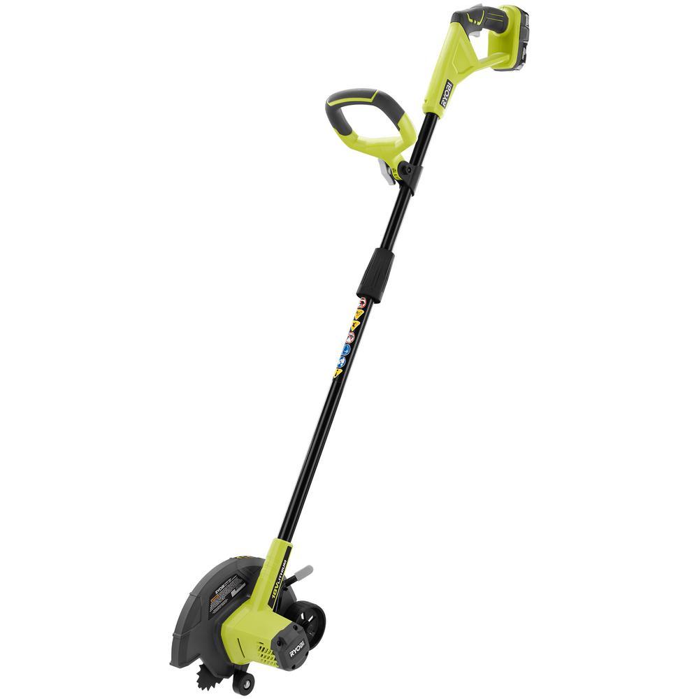 RYOBI ONE+ 18V Cordless Edger with 2.0 Ah Battery and Charger Included
