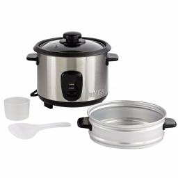 IMUSA 20-Cup Stainless Steel Rice Cooker with Non-Stick Interior and Steamer Insert thumbnail 4