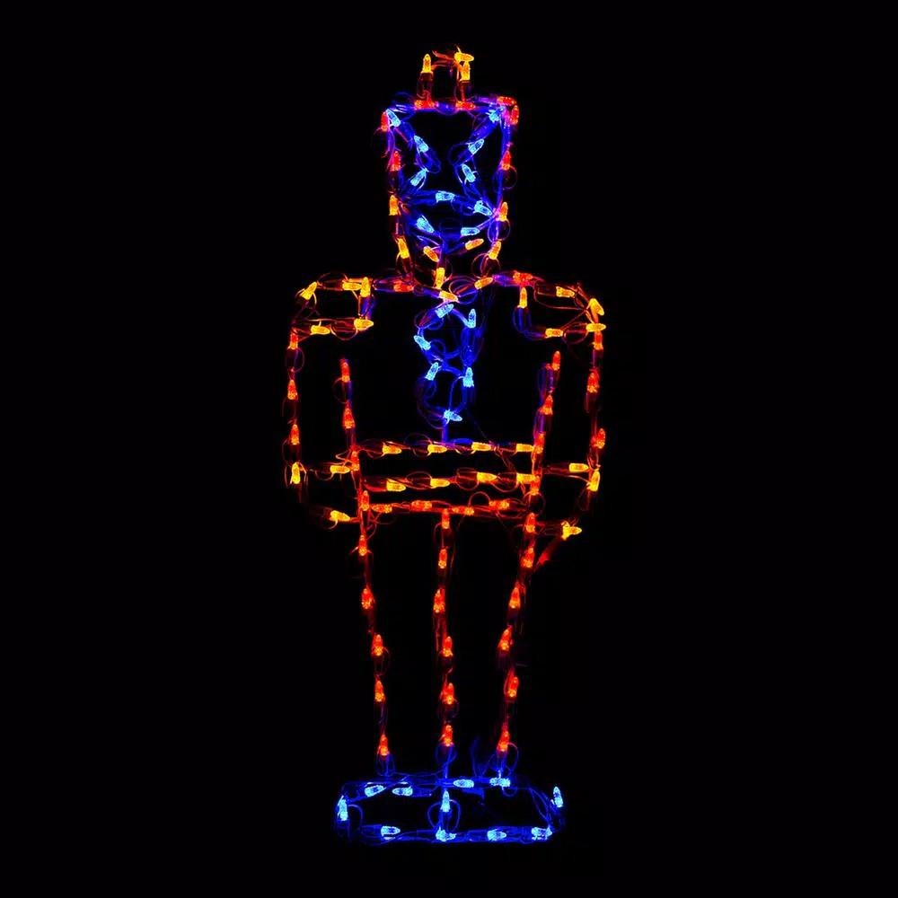 HOLIDYNAMICS HOLIDAY LIGHTING SOLUTIONS Holidynamics 36 in. Nutcracker Small Toy Soldier LED Christmas Sculpture