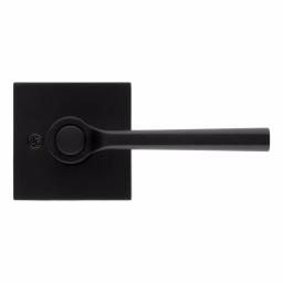 Kwikset Lisbon Signature Series Square Exterior Entry Door Lever, Iron Black, SmartKey Security thumbnail 7