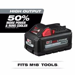 Milwaukee M18 REDLITHIUM HIGH OUTPUT 18V Lithium-Ion Battery Pack Combo Kit (4-Pack: 2x 6.0Ah & 2x 3.0Ah) thumbnail 2