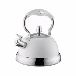 Typhoon Living Cream 10.5-Cup Stainless Steel Stove Top Whistling Kettle thumbnail 1