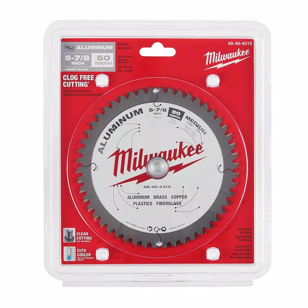 Milwaukee 5-7/8 in. 50T Carbide Metal Cutting Circular Saw Blade