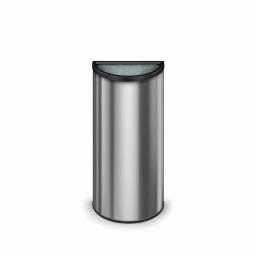 Suncast Commercial 12 Gallon Metal Crescent Indoor Trash Can with Metal Liner thumbnail 3