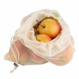 Kitchen Details Natural Cotton Eco Reusable Mesh Produce Bags, 3-Pack thumbnail 9
