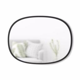 Umbra Hub 24 x 18 in. Oval Modern Framed Wall Mirror - Black thumbnail 3