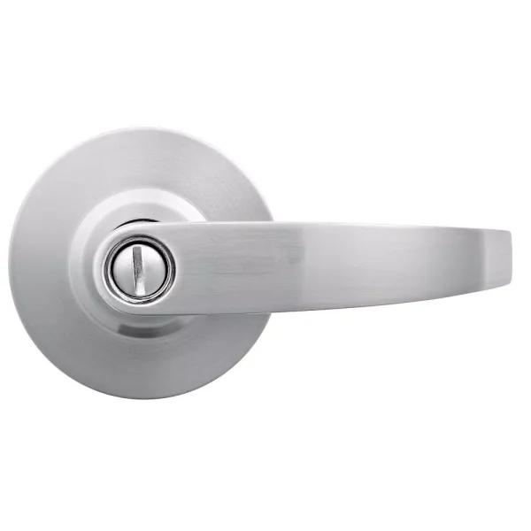 Universal Hardware Commercial Heavy Duty Vandal Resistant Privacy Lever, Satin Chrome, ANSI Grade 1