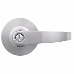 Universal Hardware Commercial Heavy Duty Vandal Resistant Privacy Lever, Satin Chrome, ANSI Grade 1 thumbnail 1