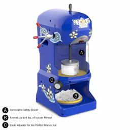 Great Northern Popcorn Ice Cub Shaved Ice Machine, 24 oz. Blue thumbnail 3