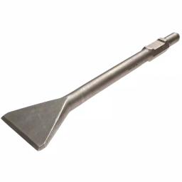 Thinset Removal Bit 4 in. x 16 in. Scaling Chisel for 1-1/8 in. Hex Jackhammers, Hardened Steel Alloy thumbnail 1