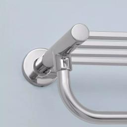 Glacier Bay Modern 21 in. Wall Mount Towel Rack with Shelf and Bar in Chrome thumbnail 4