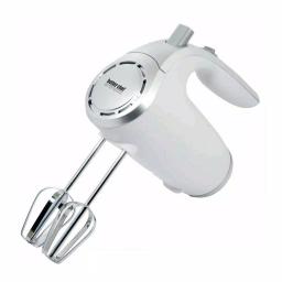 Better Chef 150-Watt 5-Speed Hand Mixer with Stainless Steel Beaters and Dough Hooks, White thumbnail 1