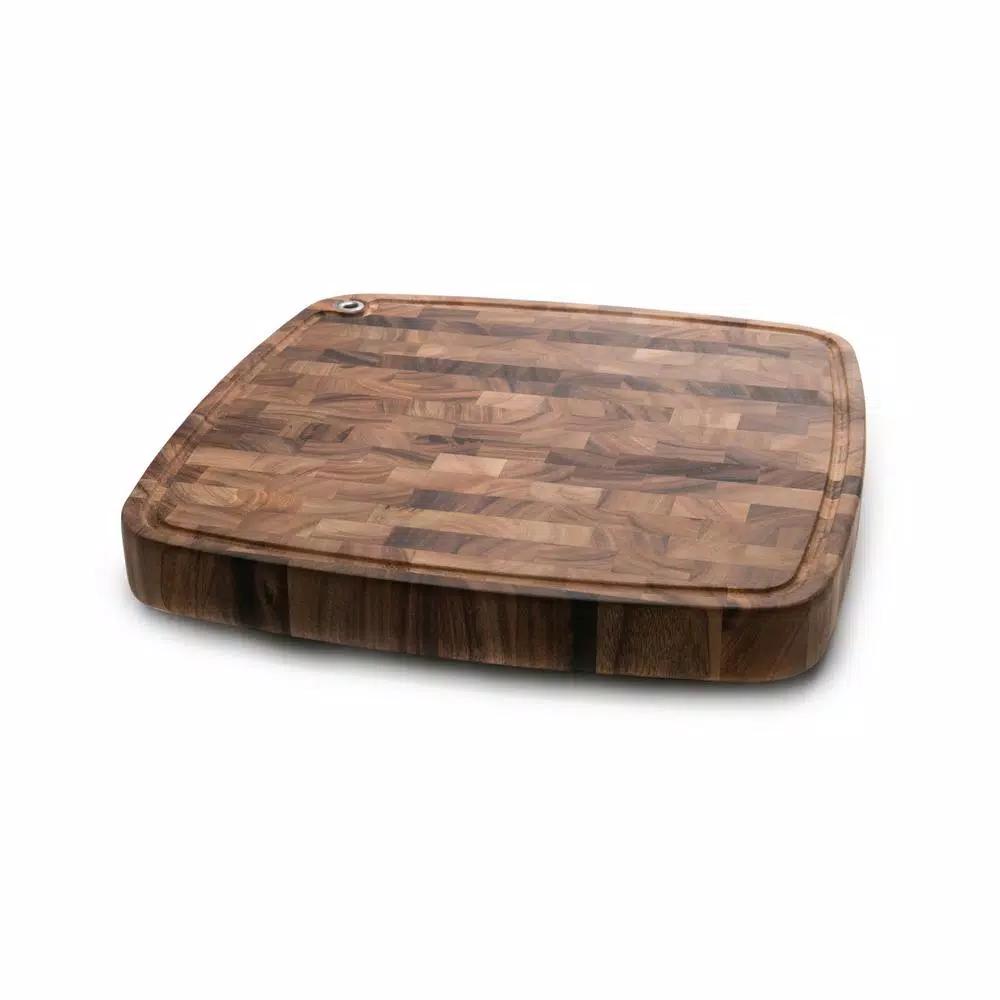 Ironwood Carolina Acacia Wood End Grain Cutting Board, 18 x 18 x 3 in