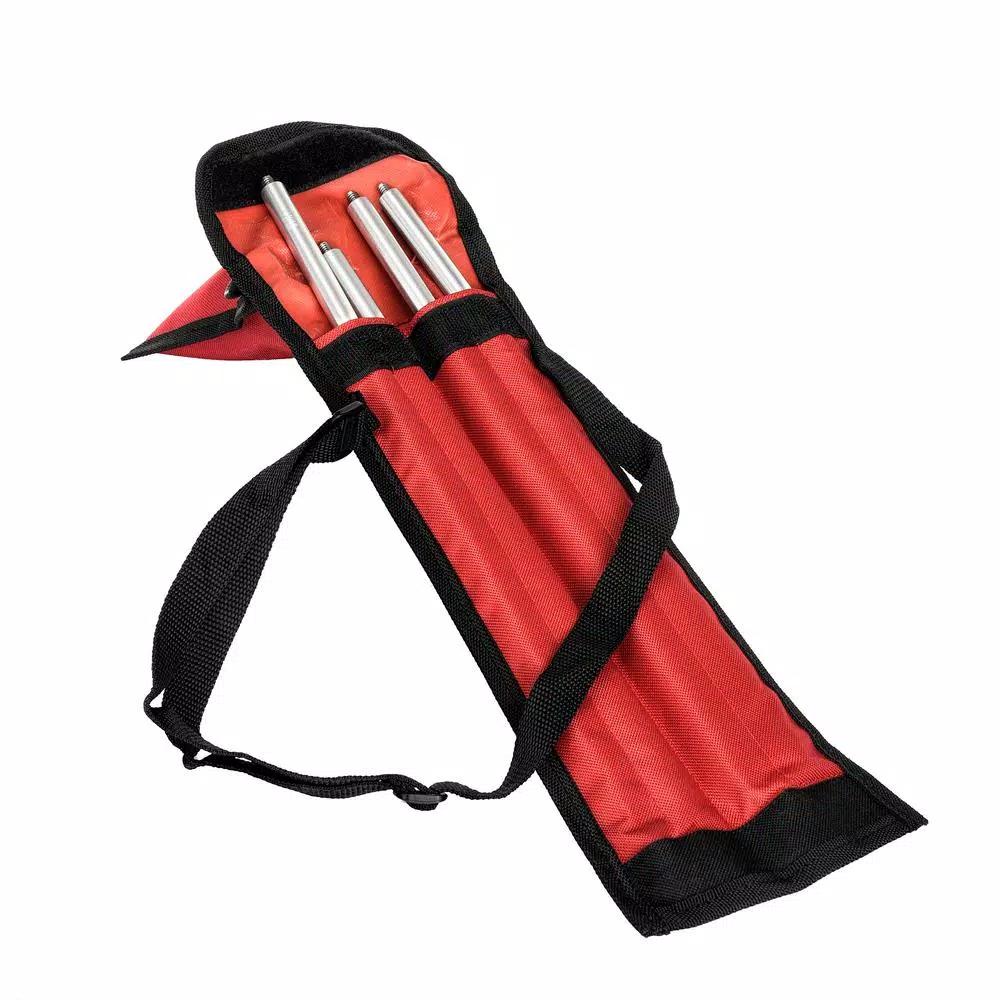 AdirPro Leica Style GMP111 Mini Prism with Holder and 4-Section Pole